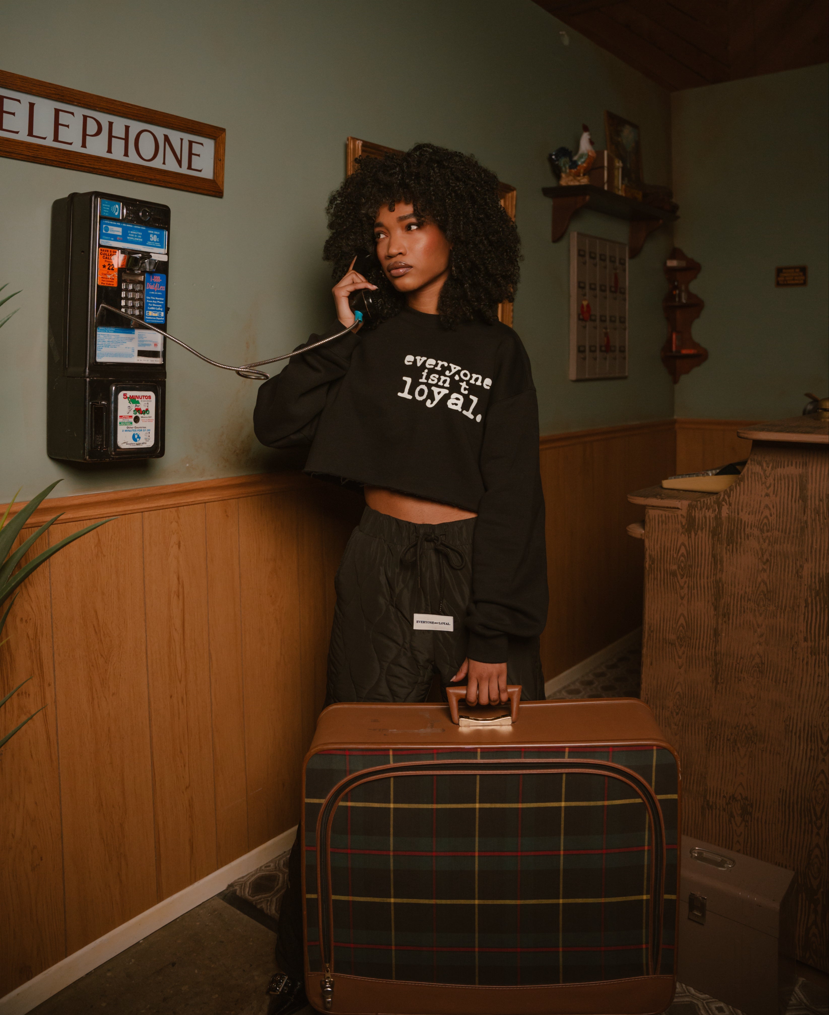 TYPEWRITER CROP SWEATER