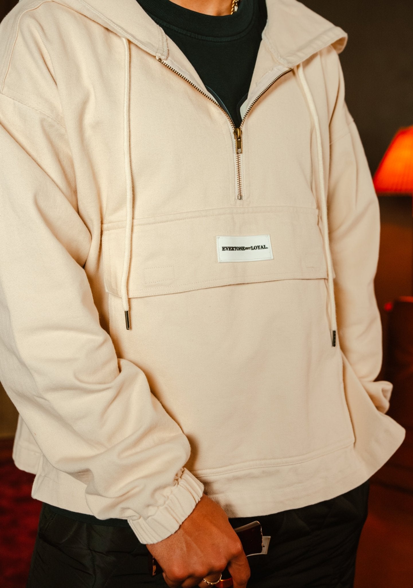 EVERYONE ISNT LOYAL CANVAS SIDE ZIP JACKET - EVERYONE ISNT LOYAL - #everyoneisntloyal#