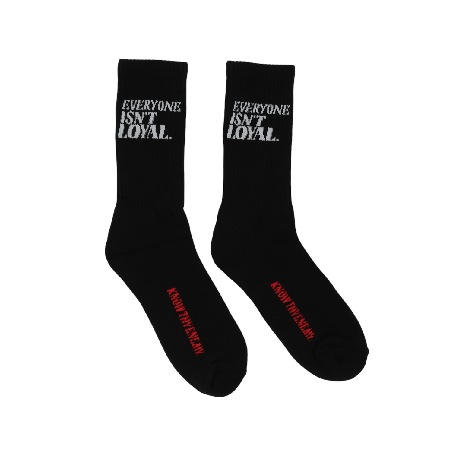 KNOW THY ENEMY SOCKS - EVERYONE ISNT LOYAL - #everyoneisntloyal#