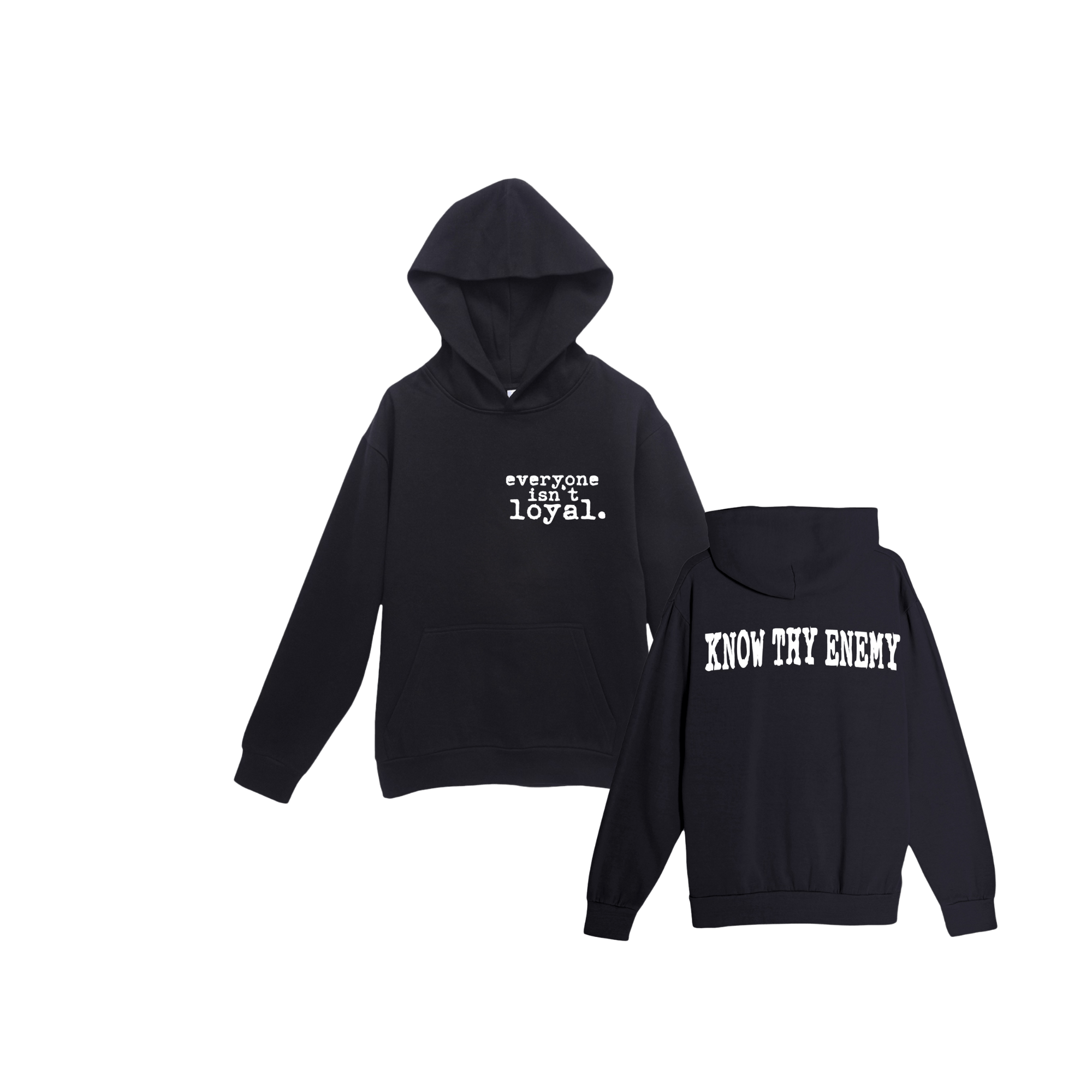 EVERYONE ISNT LOYAL TYPEWRITER HOODIE - EVERYONE ISNT LOYAL - #everyoneisntloyal#