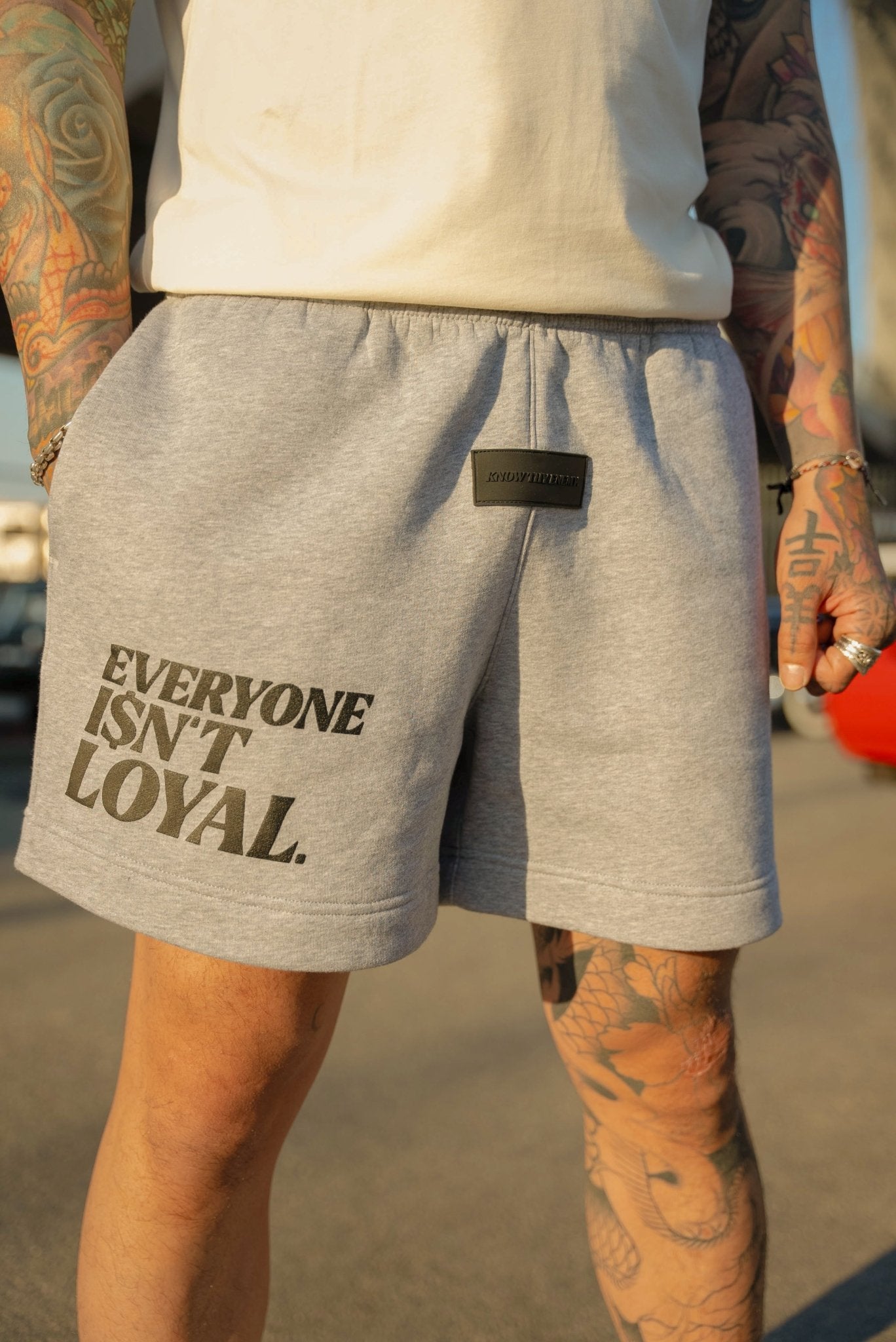 KNOW THY ENEMY SWEAT SHORT - EVERYONE ISNT LOYAL - #everyoneisntloyal#